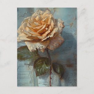Vintage Rose Postkort Vykort