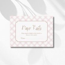 Vintage Rosé-rutigt Diamantmönstrat Blöjlotteri