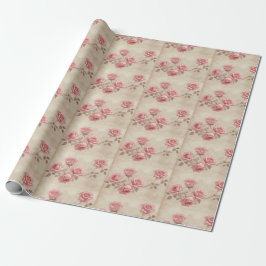 Vintage Rose Victorisk Rustik Pastell Rosa Antik Presentpapper