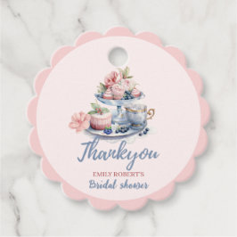 Vintage rosenskär blomsterbröllop teparty gåvor etiketter