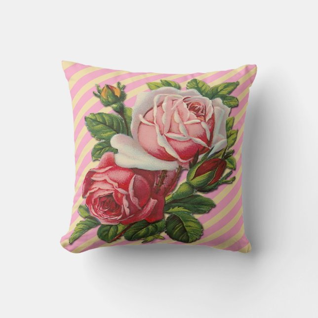 Vintage Roses Kastkudde Kudde (Framsida)