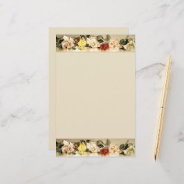 Vintage Roses Personlig Brevpapper