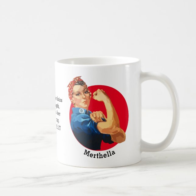 VINTAGE ROSIE RIVETER PERSONLIG KAFFEMUGG (Höger)