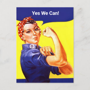 Vintage Rosie, riveteranikonen gör det ja vi kan! Helg Vykort