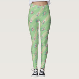 Vintage Rosmönster - Leggings