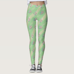 Vintage Rosmönster - Leggings