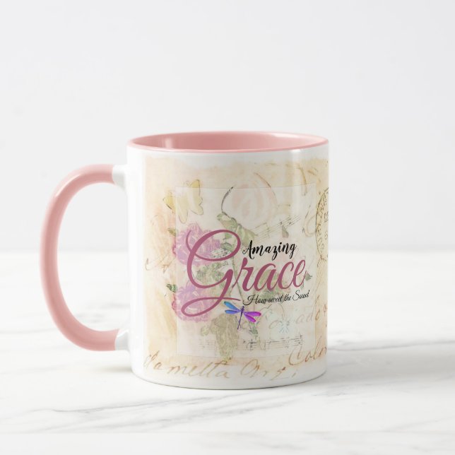 Vintage rosor Amazing Grace Mugg (Vänster)