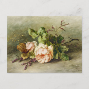 Vintage Rosor av Margaretha Roosenboom Vykort