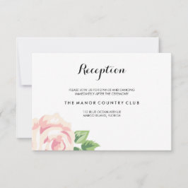Vintage Rosor Bröllopsmottagning Kort