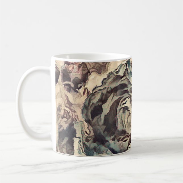 Vintage rosor kaffemugg (Vänster)