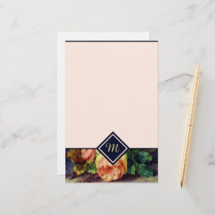 Vintage rosor Monogram Brevpapper