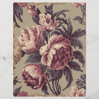 Vintage rosor shabby chic scrapbokspapper