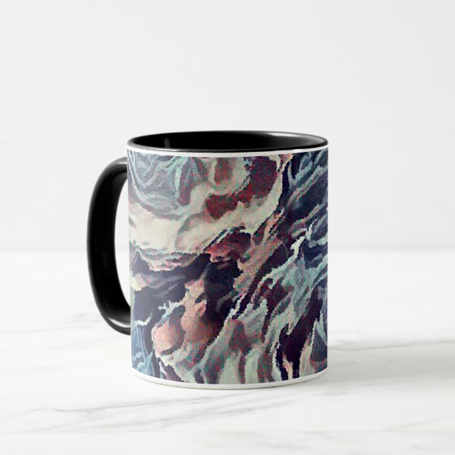 Vintage rosor , vintage mugg (Framsida vänster)