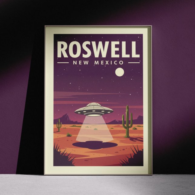 Vintage Roswell New Mexico Poster (Skapare uppladdad)