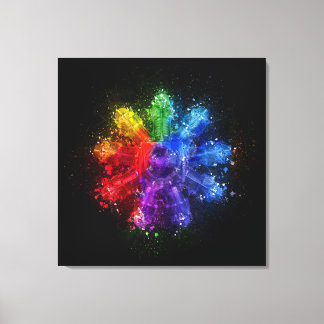 Vintage Rotary Engine Aviation Wall Art, Flygplan Canvastryck