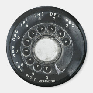 Vintage Roterande Mobil Magnet