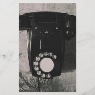 Vintage Roterande telefonavtryck.