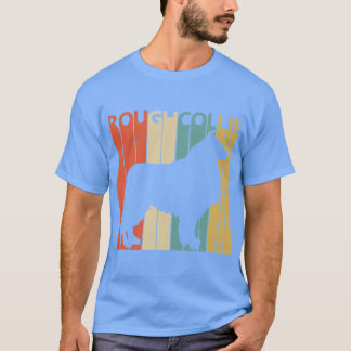 Vintage rough collie Dog vintage T Shirt
