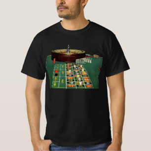 Vintage roulettespel Casino, spelchips Tröja