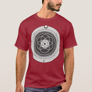 Vintage Round Artwork Manar Mörk T-Shirt