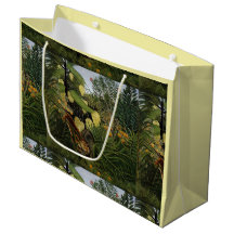 Vintage Rousseau-kamp mellan Tiger och Buffalo