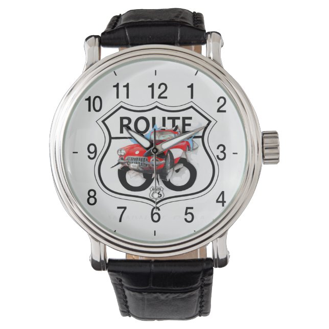 Vintage route 66 accessories armbandsur (Framsida)
