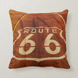 Vintage Route 66 Dekorativ kudde