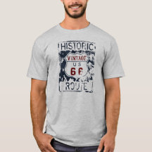 Vintage Route 66 Historic Highway Karta Street Sig