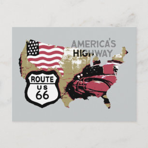 Vintage Route US 66 Vykort