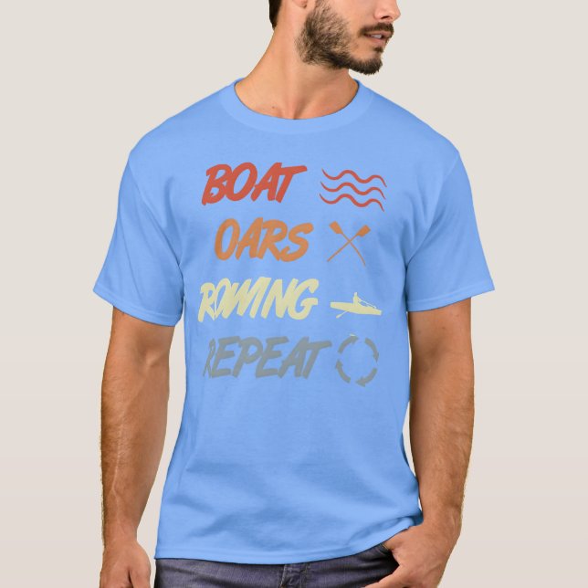 Vintage Rowing Quote friends T Shirt (Framsida)