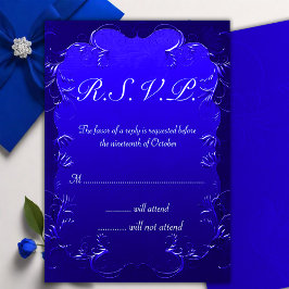 Vintage Royal Blue Elegance Bröllop OSA
