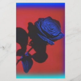 Vintage Royal Blue Ro Stationary Brevpapper