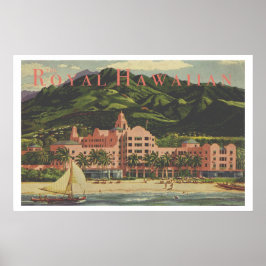 Vintage Royal Hawaii Heavyweight Travel Poster
