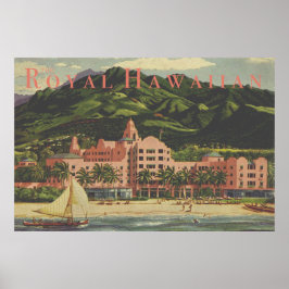 Vintage Royal Hawaiian Travel Poster