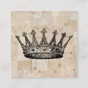 Vintage Royal Krona Art & Åldras Frimärke - bakgru Tilläggskort