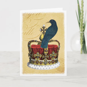Vintage Royal Krona och Raven Kort