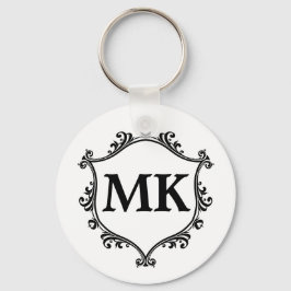 Vintage royal personlig namn monogram nyckelring