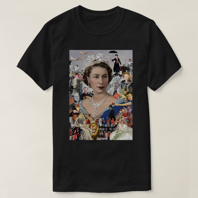 Vintage Royal Queen T Shirt (Design framsida)