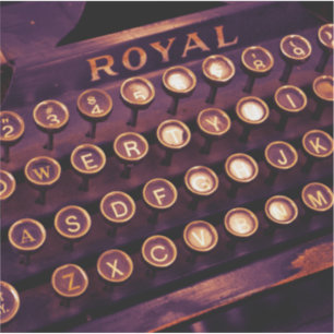 Vintage-Royal-skrivmaskin Klistermärken