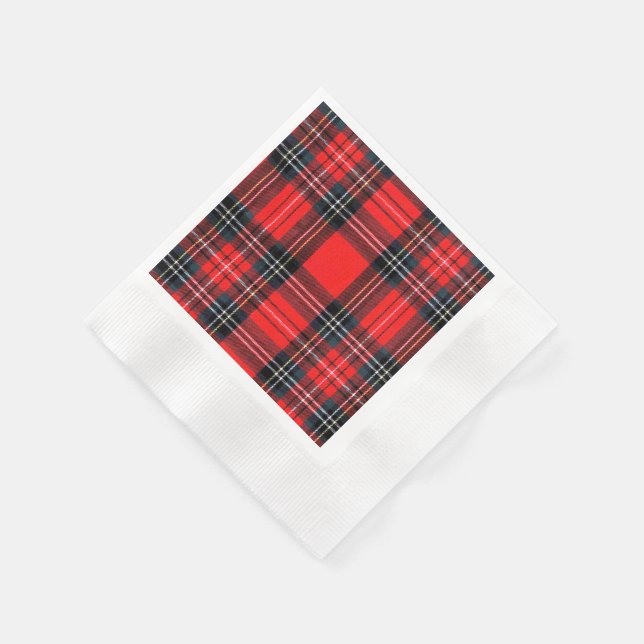 Vintage royal tartan pappersservett (Hörn)