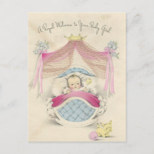 Vintage "Royalet Flicka" Vykort