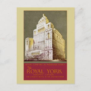 Vintage Royalet York Hotel Toronto Vykort