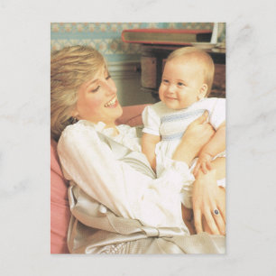 Vintage Royalty, Diana och Prince William Vykort