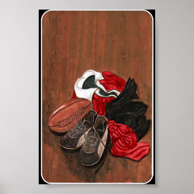 Vintage Rugby Poster (Framsidan)