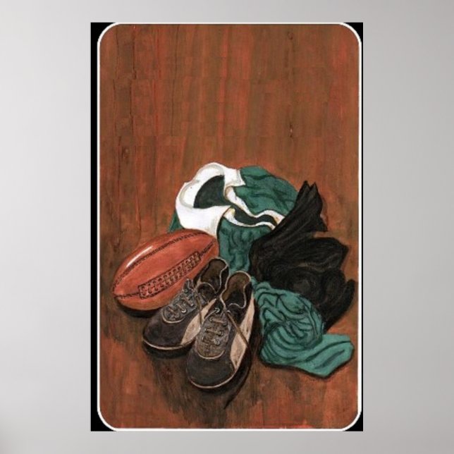 Vintage Rugby Poster (Framsidan)
