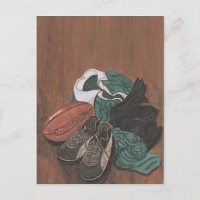 Vintage Rugby Vykort (Framsida)