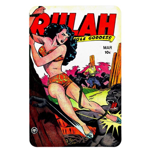 Vintage Rulah 1949 Tecknad Magnet (Vertikal)