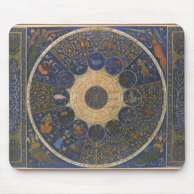 Vintage Rulers Horoscope, Antique Islamic Zodiac Musmatta (Framsidan)