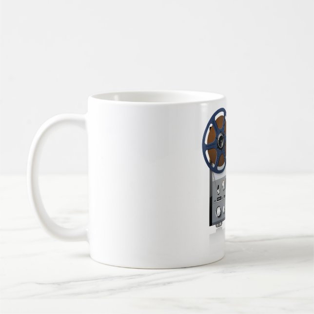 Vintage rullbandspelare för audiofila kaffemugg (Vänster)