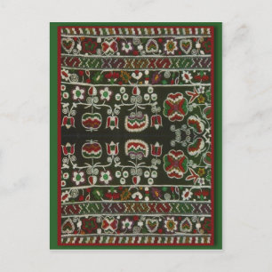 Vintage Rumänska broderier Vykort